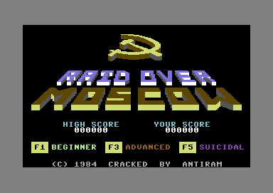 Raid Over Moscow screenshot 3 for Commodore 64